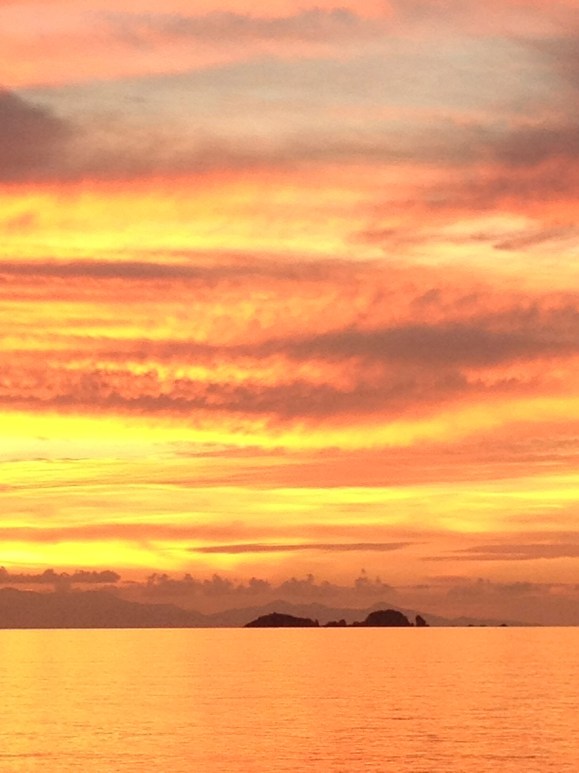 Sunset over Parikia, Paros